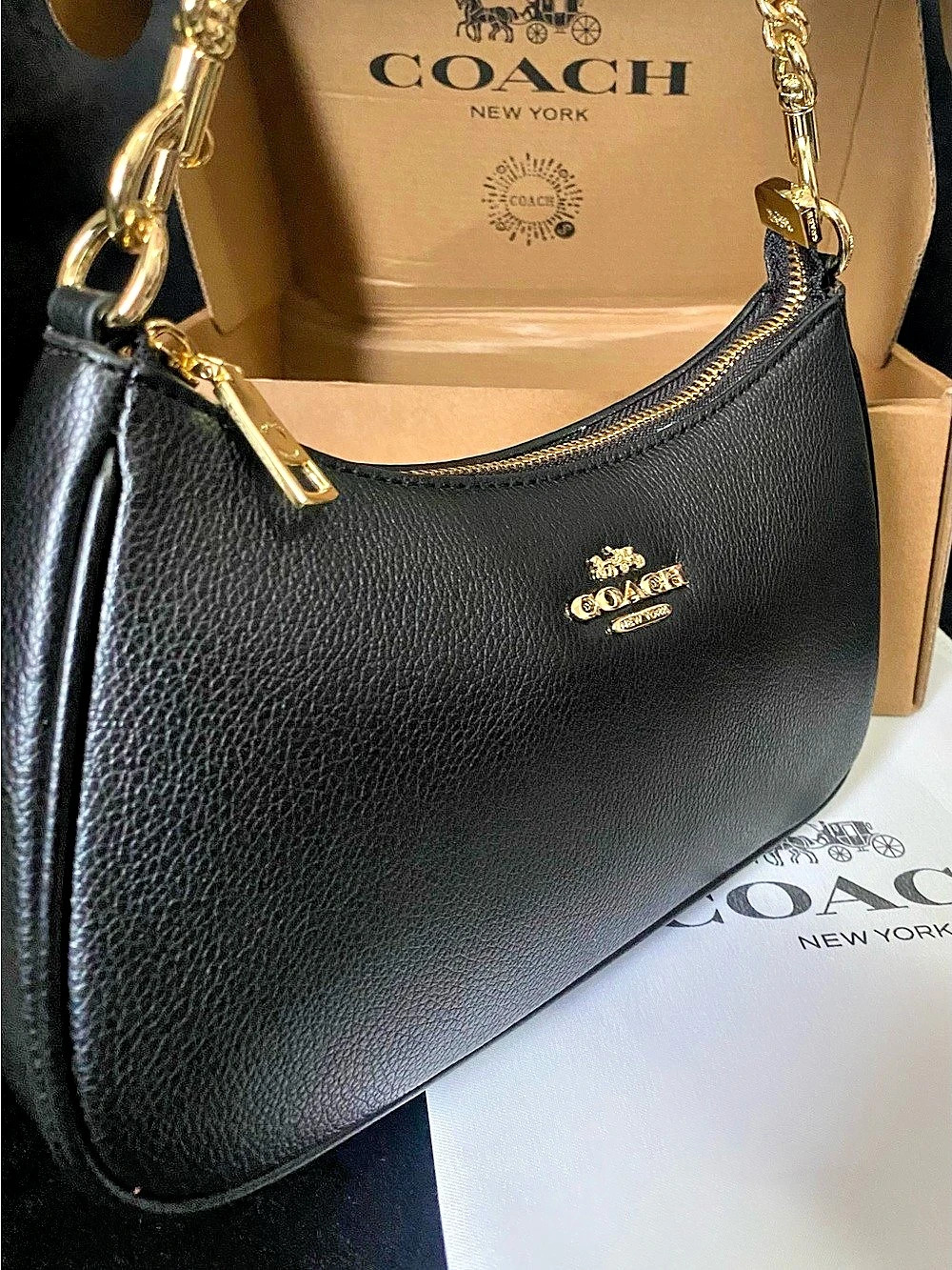 Coach Teri Shoulder Bag Black